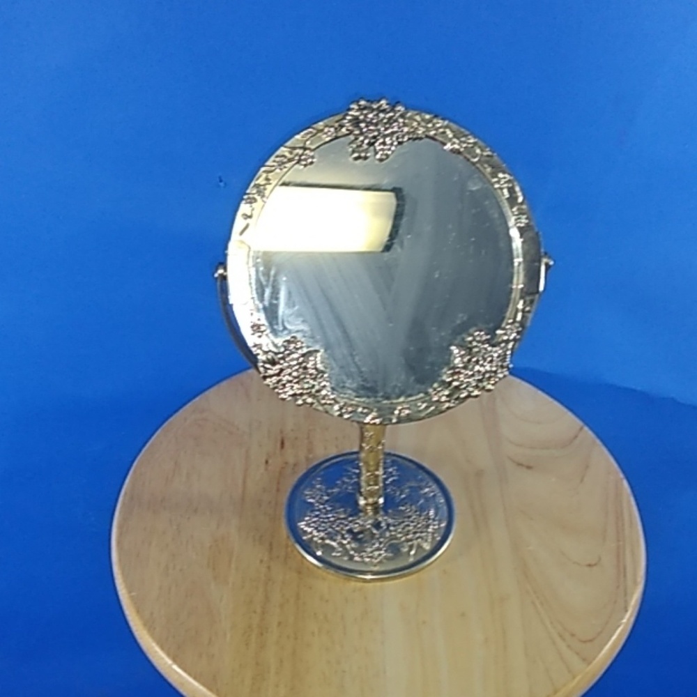 Antique vintage silver mirror